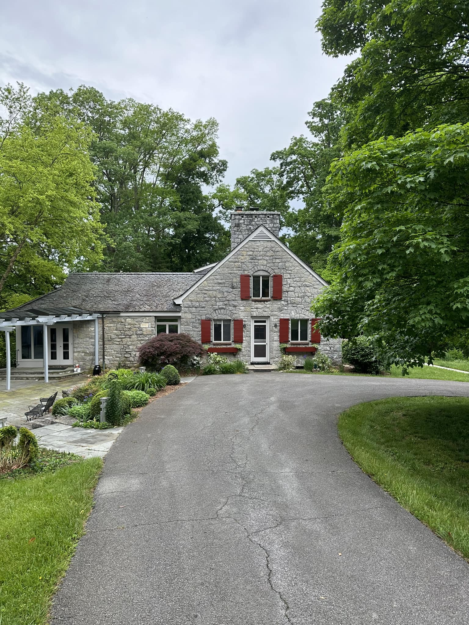 Brick home exterior painting