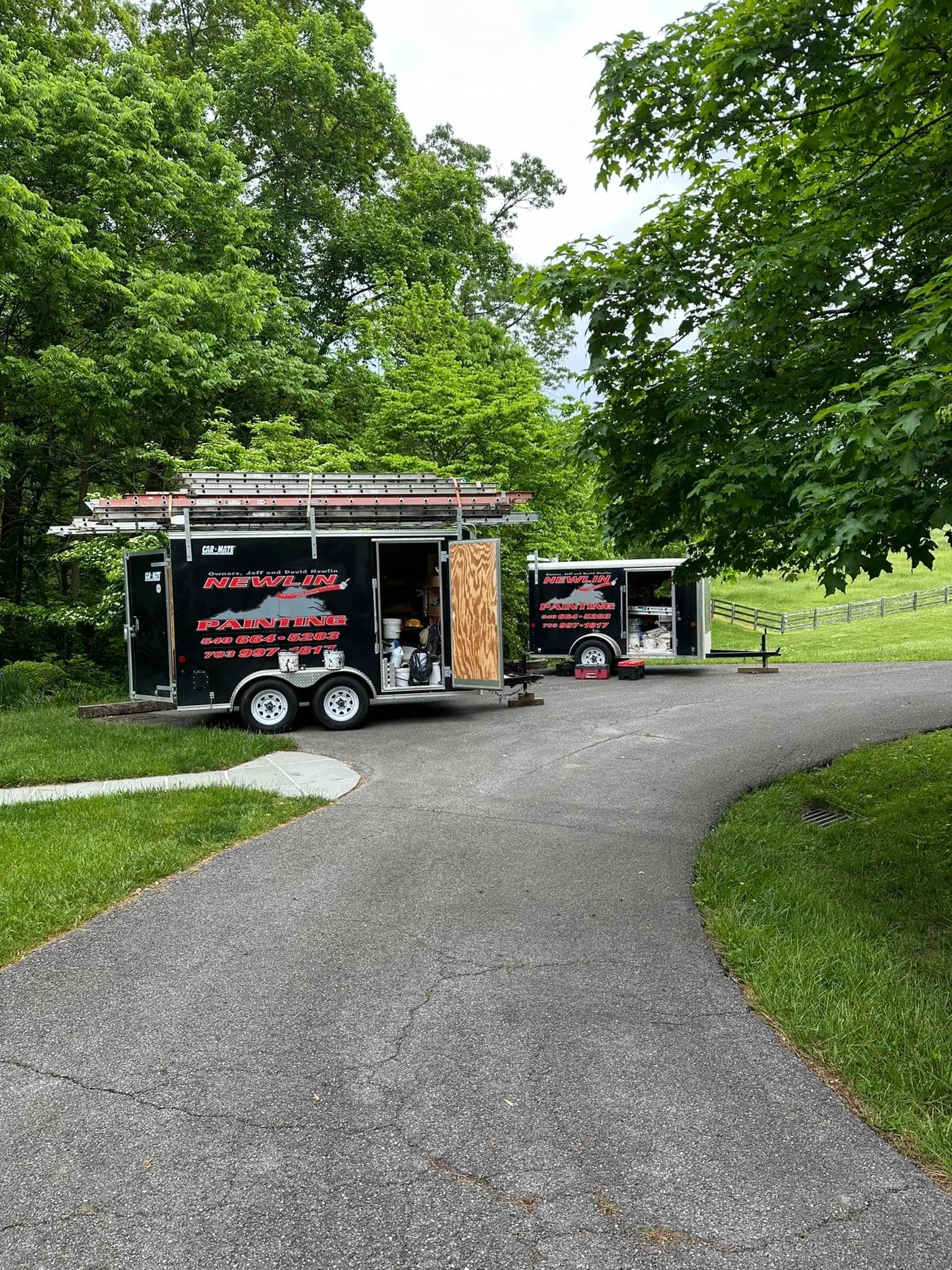 Newlin Painting work trailers and equipment