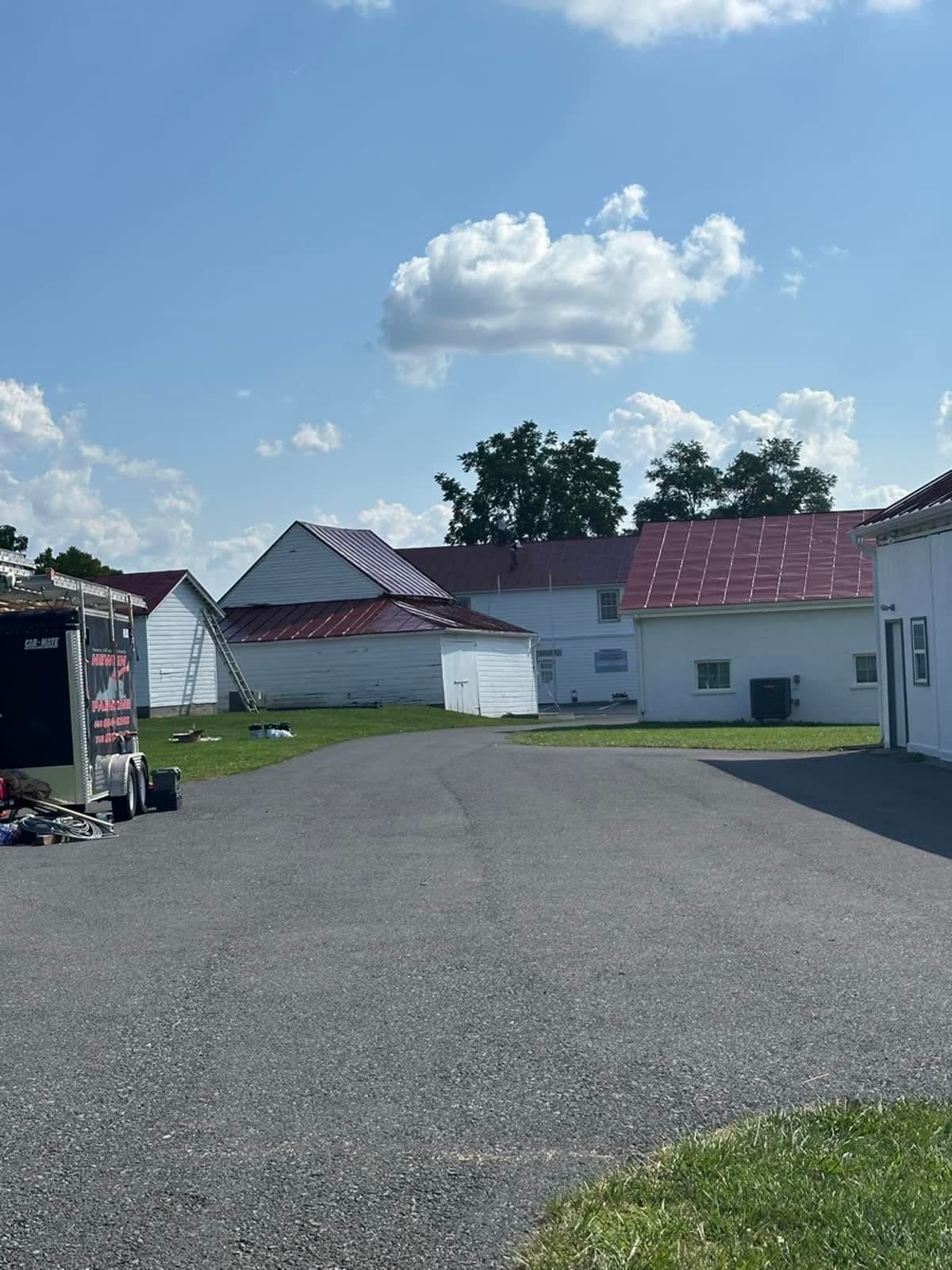 Farm building restoration and painting