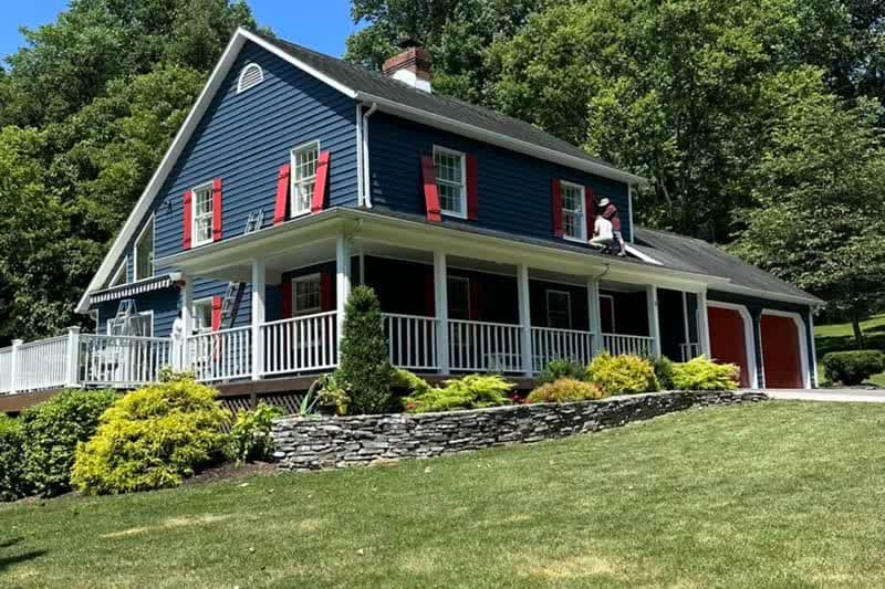 Professional exterior painting by Newlin Painting in Winchester, VA