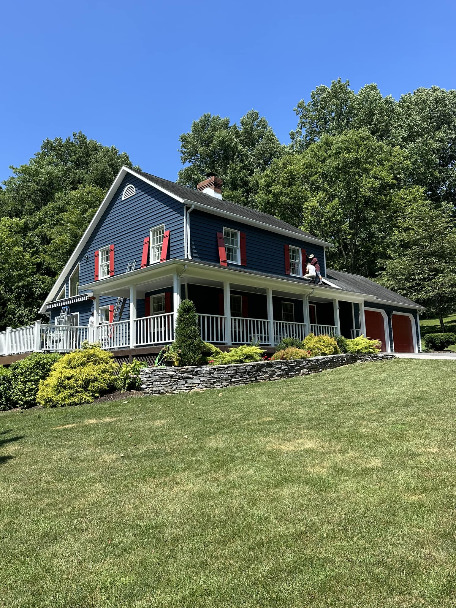 Professional exterior painting by Newlin Painting in Winchester, VA