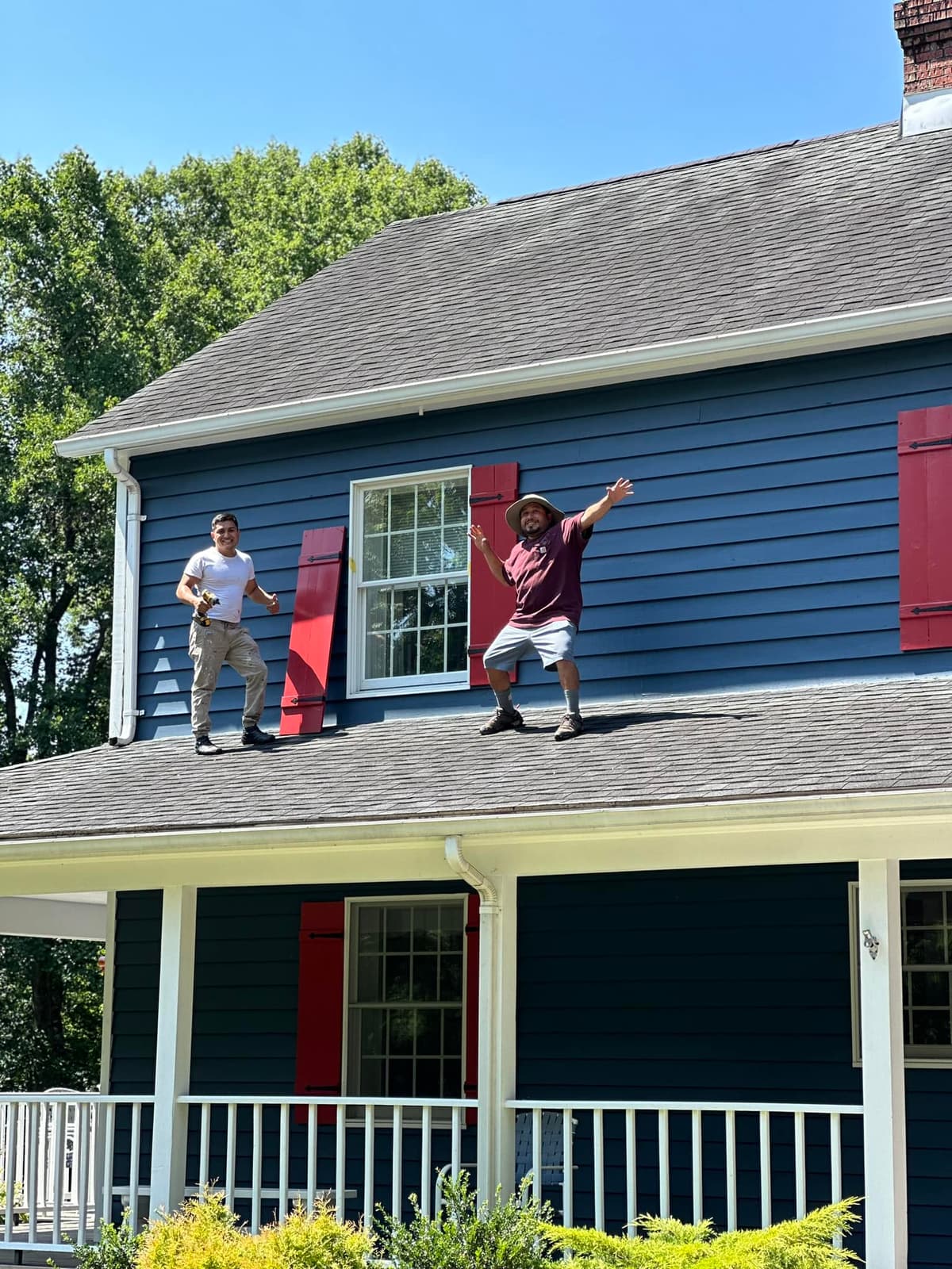 Residential exterior painting by Newlin Painting